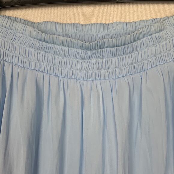 Lilly Pulitzer womens xxs blue off shoulder top tassle fringe flaw cute beachy - Picture 6 of 9